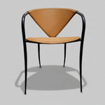 The Sculptural Italian Leather Dining Chair