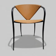 The Sculptural Italian Leather Dining Chair