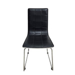 KARE Design Quilted Black Faux Leather Cantilever Chair