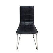 KARE Design Quilted Black Faux Leather Cantilever Chair