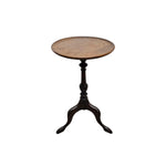 Elegant Antique 1930s Figured Walnut Pie Crust Wine Table