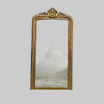 Gilded Louis Philippe Style Ornate Carved Full Length Mirror