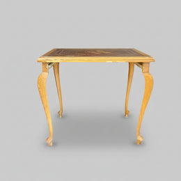 Ornate Vintage Italian Marquetry Wood Coffee Table
