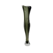 Mid-Century Style Olive Green Heavy Art Glass Sommerso
