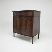 Vintage Style Elegant Bowfront Wooden Cabinet