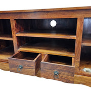 Rustic Artisan Solid Wood TV Media Console