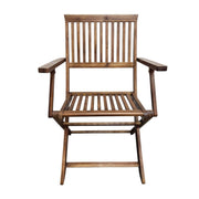 Rosewell Wooden Folding Dining Chair with Armrests