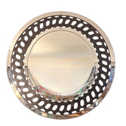 Radiant Modern Geometric Silver Wall Mirror