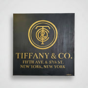 Tiffany & Co Retro Hand-Screen Printed Acrylic Canvas Wall Art by Julian Castaldi