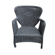 Timeless 20th Century Lloyd Loom Weathered Wicker Chair