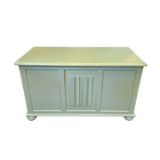Sage Green Upcycled Wooden Blanket Box Storage Trunk