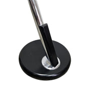 Futuristic Chrome and Glass Z Shape Minimalist Side Table