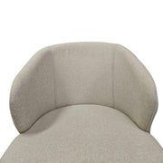 Ebarza Signature Contoured Dining Chair in Sand Upholstery