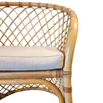 Orchard Rattan Chair with White Cushion