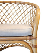 Orchard Rattan Chair with White Cushion