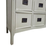 Vintage Farmhouse 12-Drawer Apothecary Bow-Front Chest