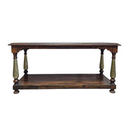 Rustic Two-Tier Hand-Finished Console Table