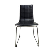 KARE Design Quilted Black Faux Leather Cantilever Chair