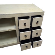 Rustic Distressed Wooden TV Console