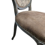 Vintage Parisian-Style Upholstered Dining Chair