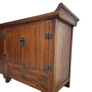Classic Asian-Inspired Altar Sideboard in Rich Dark Wood