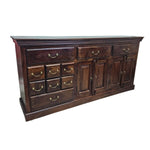 Grand Colonial Solid Wood Apothecary Sideboard