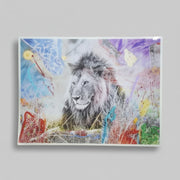 YellowKorner Retro Simba 9 Limited Edition Acrylic Lion Art Print