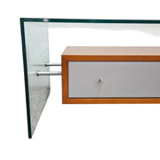 Giorgetti Designer Pre-Loved Glass and Wood Coffee Table
