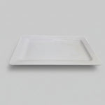Minimalist Large White Ceramic Rectangular Serving Platter