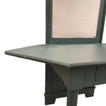 Upcycled Sage Green Wooden Dressing Table with Mirror