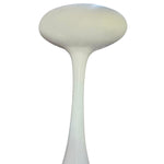 Kundalini E.T.A. Style White Glass Flared Floor Standing Lamp