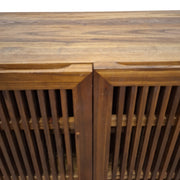 Slatted Mid-Century Modern Storage Console