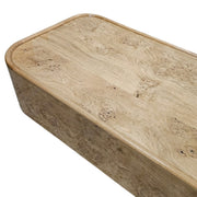 Marina Home Olive Ash Burl Block Coffee Table