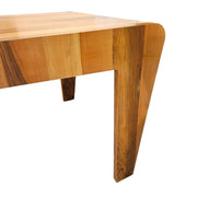 Architectural Sculptural Solid Wood Dining Table