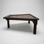 Rustic Bajot-Style Hand-Crafted Square Coffee Table