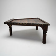Rustic Bajot-Style Hand-Crafted Square Coffee Table