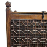 Heritage Solid Wood Carved Jali Storage Trunk Chest