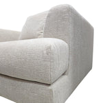 Home Center Modern Comfort Beige Textured Fabric Cuddle Armchair