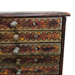 Artisanal Hand-Painted Wooden 10-Drawer Apothecary Jewellery Chest