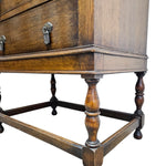Vintage Charm Oak Bureau Slant-Front Writing Desk