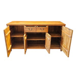 Vintage Chinese Ming-Style Carved Solid Wood Sideboard