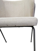 Ebarza Signature Contoured Dining Chair in Sand Upholstery