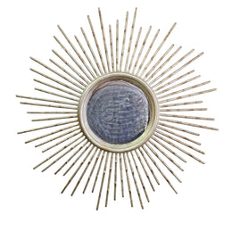 Radiant Gilded Sunburst Statement Mirror