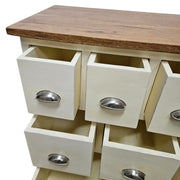 Rustic Apothecary-Style Nine-Drawer Multi-Storage Chest