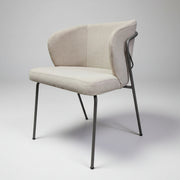 Ebarza Signature Contoured Dining Chair in Sand Upholstery