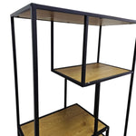 Modern Industrial Geometric Open Display Shelf