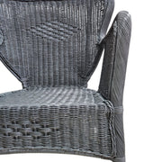 Timeless 20th Century Lloyd Loom Weathered Wicker Chair