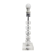Stacked Crystal Block Geometric Column Table Lamp Base