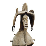 Hand Carved Tribal African Wooden Totem Statue Sculpture