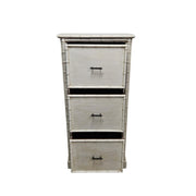 Coastal Chic Faux Bamboo Three-Drawer Chest